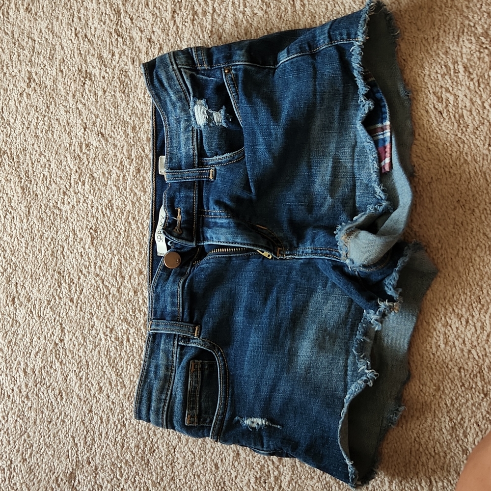 Women's size small denim cutoff jeans